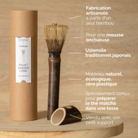 fouet chasen long pour fouetter matcha tasse